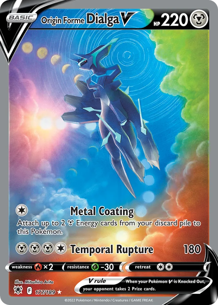 Origin Forme Dialga V #177 Astral Radiance Pokemon card