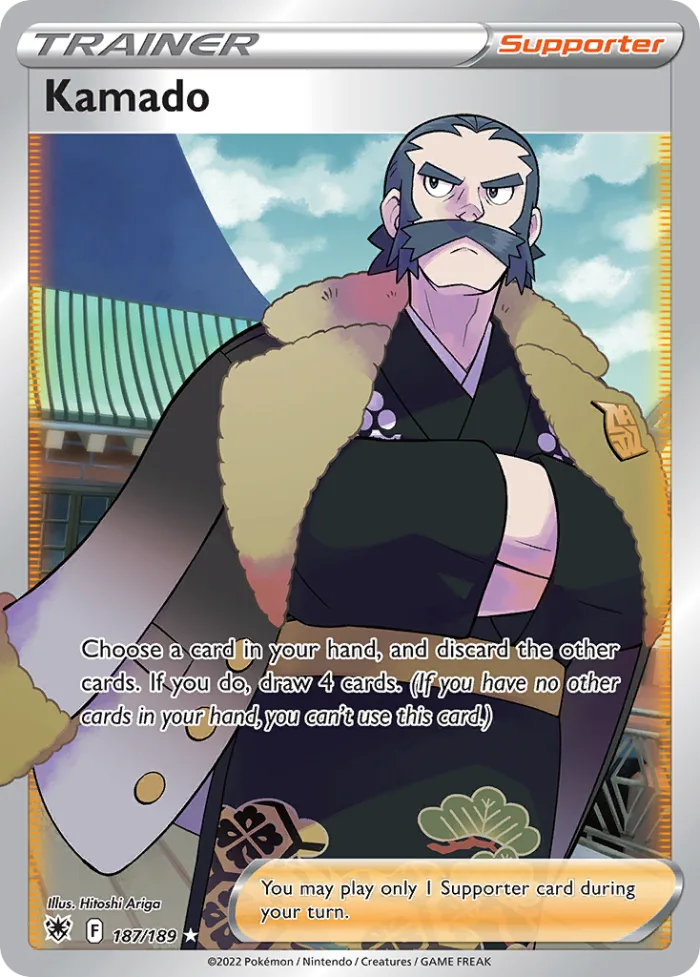 Kamado #187 Astral Radiance Pokemon card