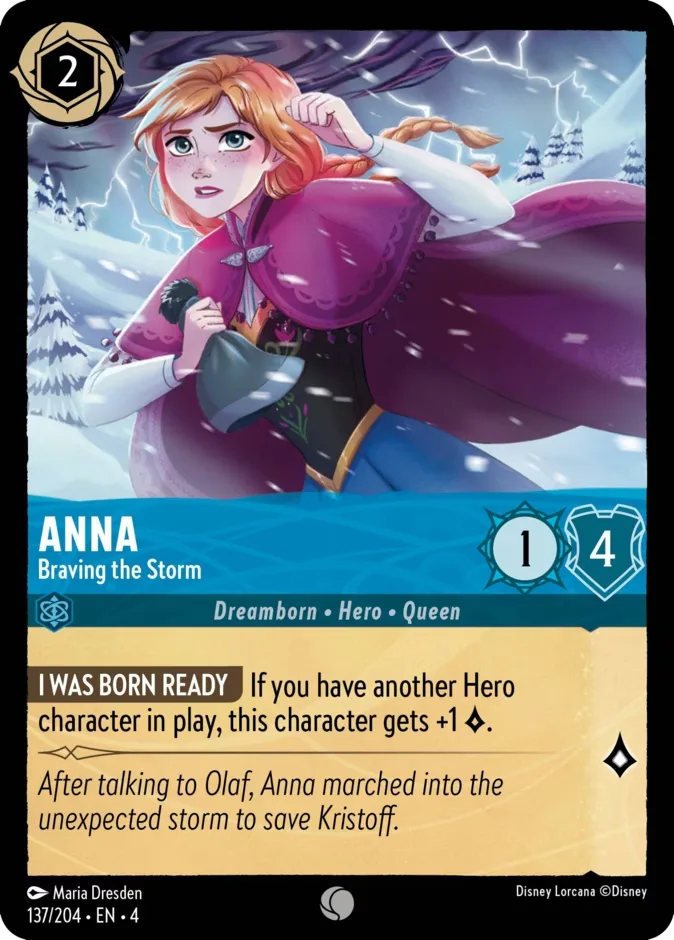 Anna #137 Ursula's Return Disney Lorcana card