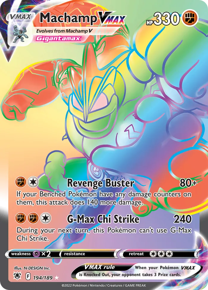 Machamp VMAX #194 Astral Radiance Pokemon card