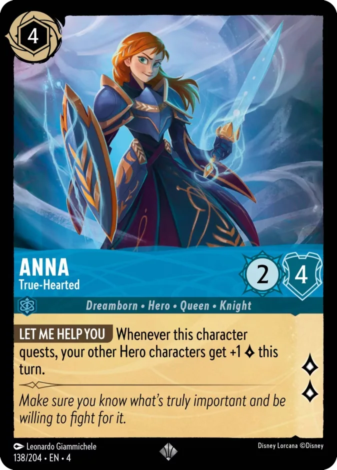 Anna #138 Ursula's Return Disney Lorcana card