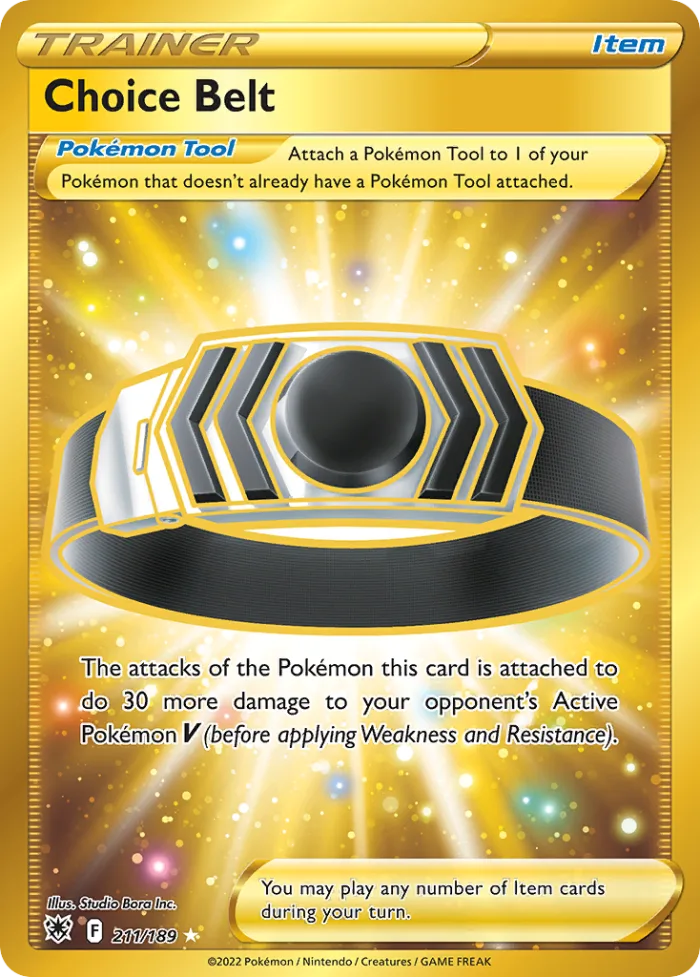 Choice Belt #211 Astral Radiance Pokemon card