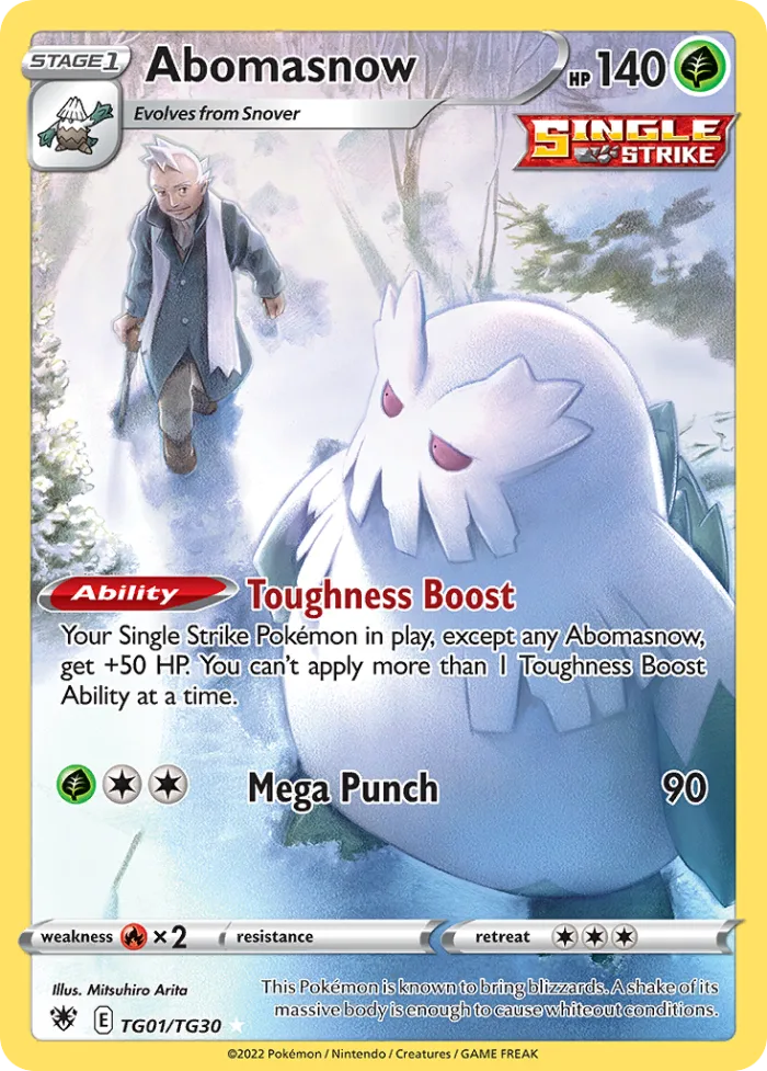 Abomasnow #TG01 Astral Radiance Pokemon card
