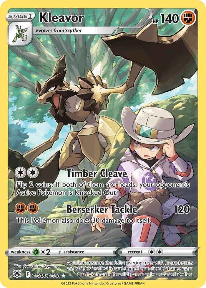 Kleavor #TG08 Astral Radiance Pokemon card