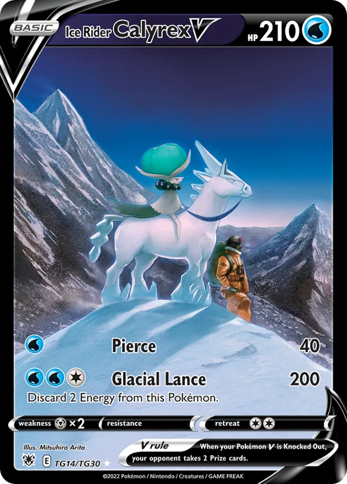 Ice Rider Calyrex V #TG14 Astral Radiance Pokemon card