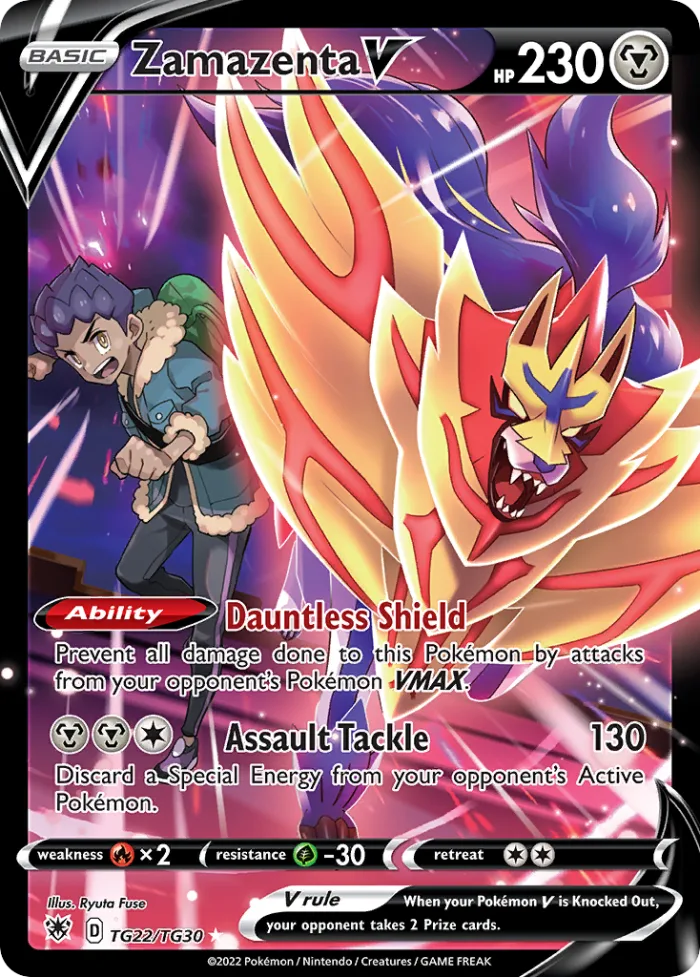 Zamazenta V #TG22 Astral Radiance Pokemon card