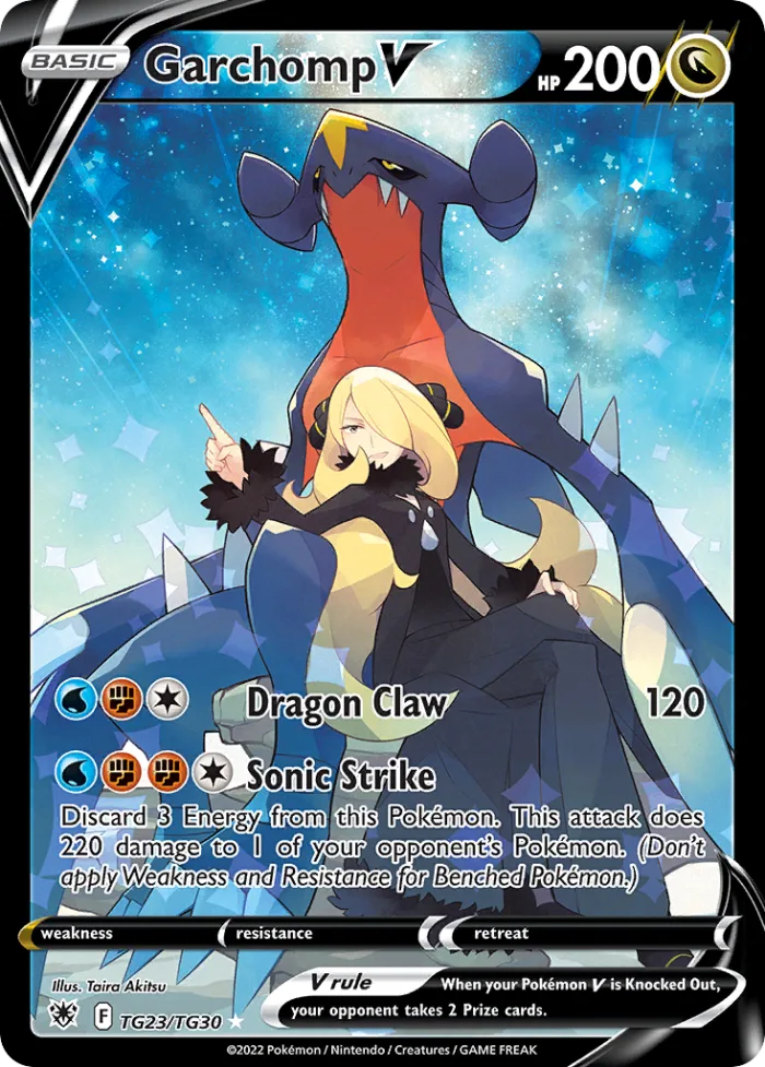 Garchomp V #TG23 Astral Radiance Pokemon card
