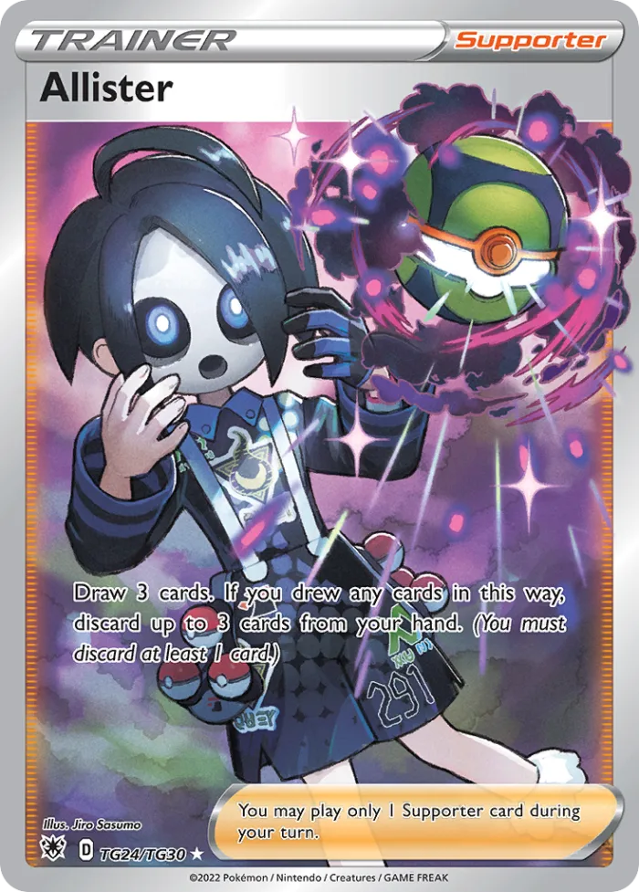 Allister #TG24 Astral Radiance Pokemon card