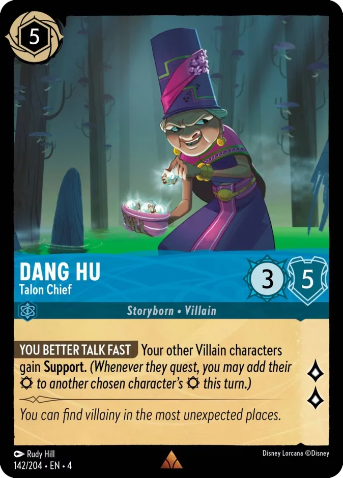 Dang Hu #142 Ursula's Return Disney Lorcana card