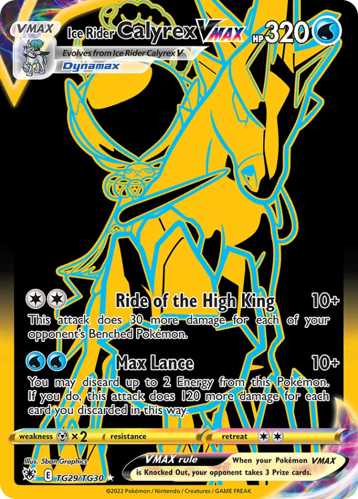 Ice Rider Calyrex VMAX #TG29 Astral Radiance Pokemon card