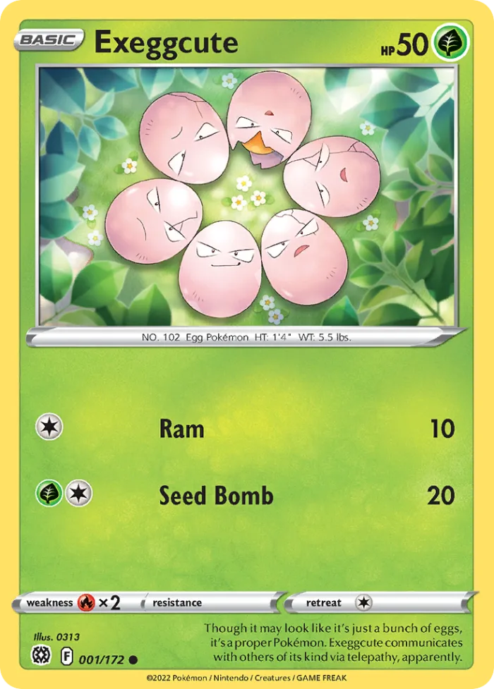 Exeggcute #1 Brilliant Stars Pokemon card