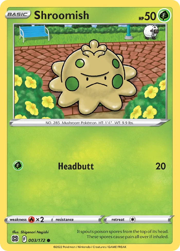 Shroomish #3 Brilliant Stars Pokemon card