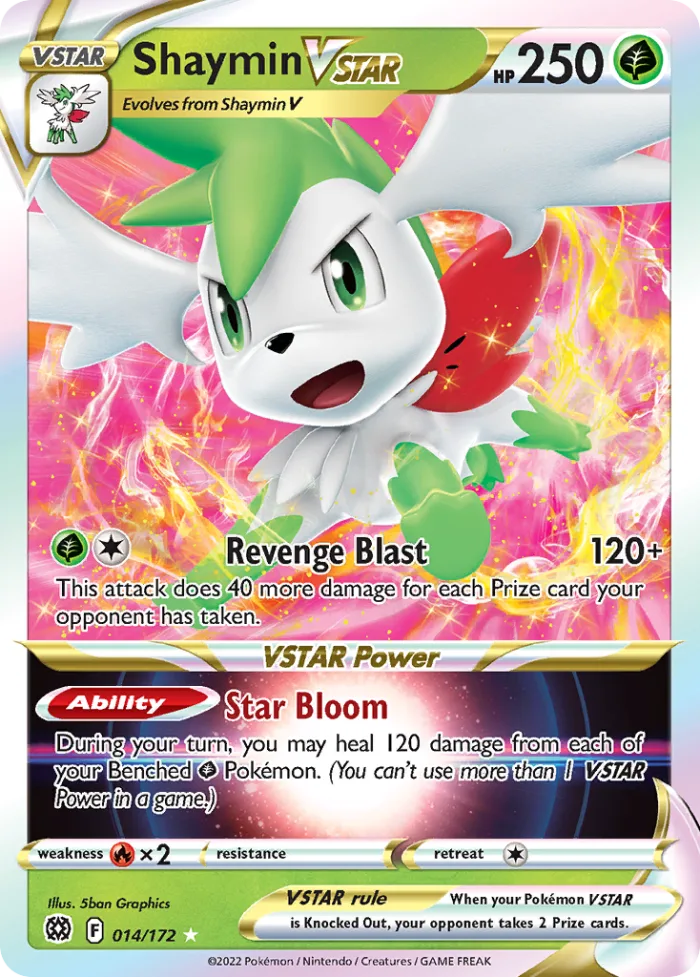 Shaymin VSTAR #14 Brilliant Stars Pokemon card