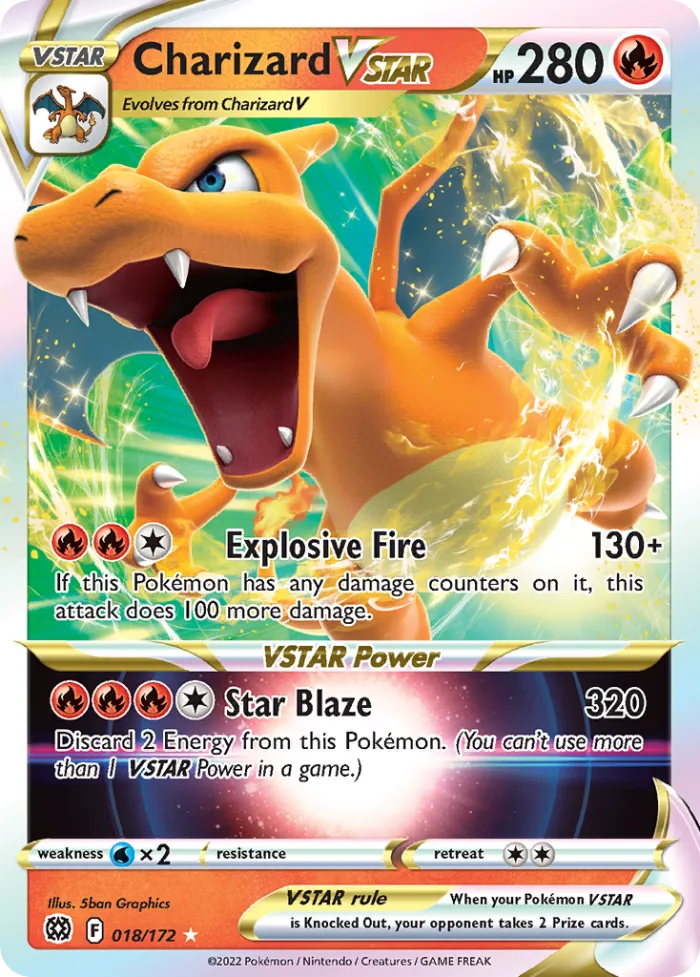 Charizard VSTAR #18 Brilliant Stars Pokemon card