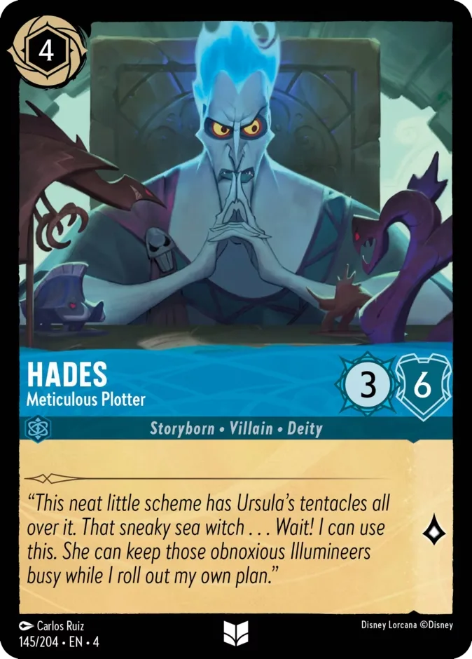 Hades #145 Ursula's Return Disney Lorcana card