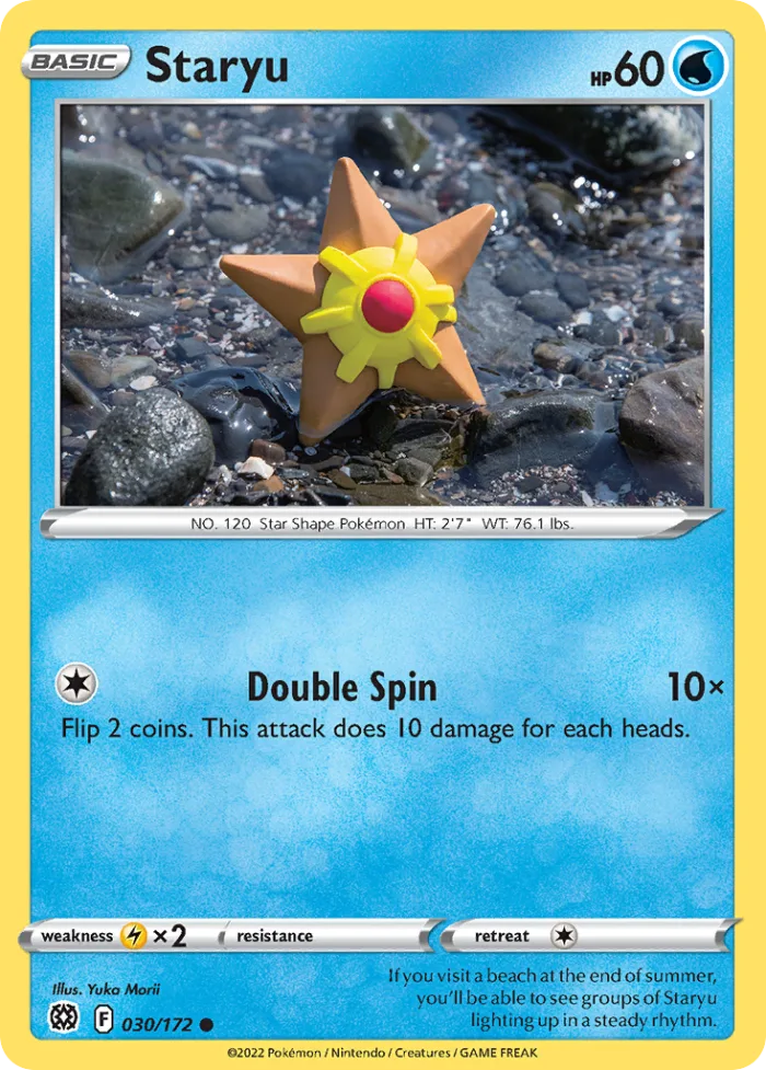 Staryu #30 Brilliant Stars Pokemon card