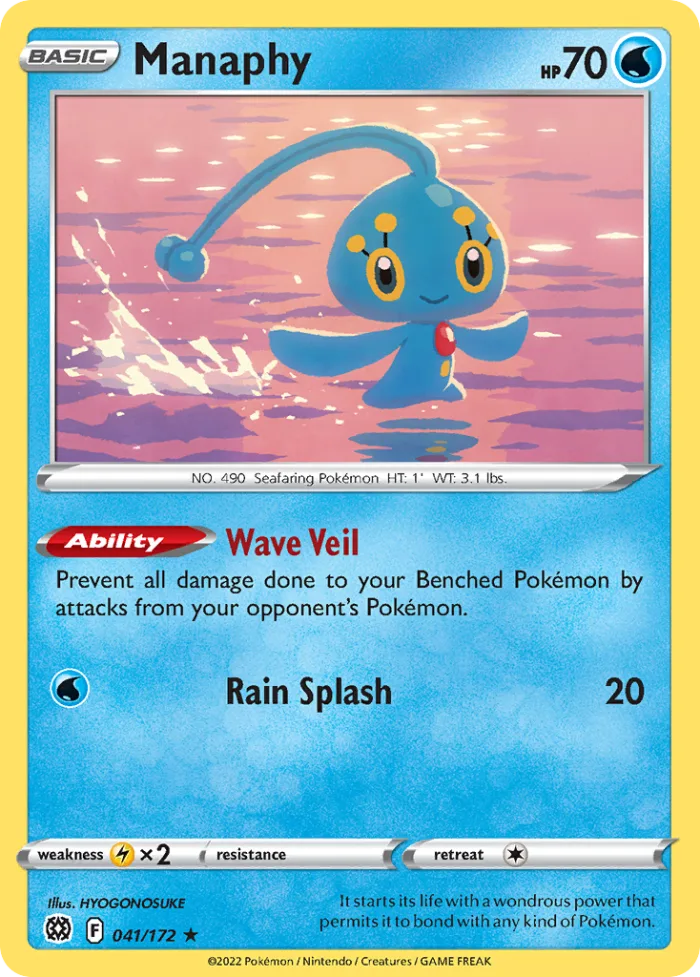 Manaphy #41 Brilliant Stars Pokemon card