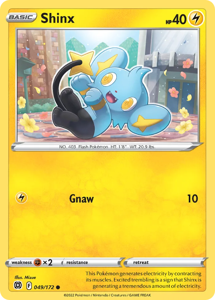 Shinx #49 Brilliant Stars Pokemon card