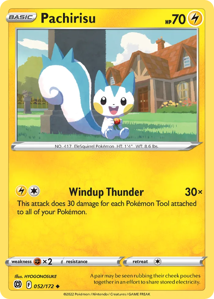 Pachirisu #52 Brilliant Stars Pokemon card