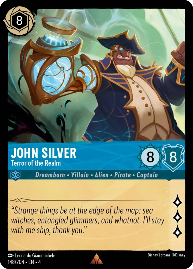 John Silver #148 Ursula's Return Disney Lorcana card