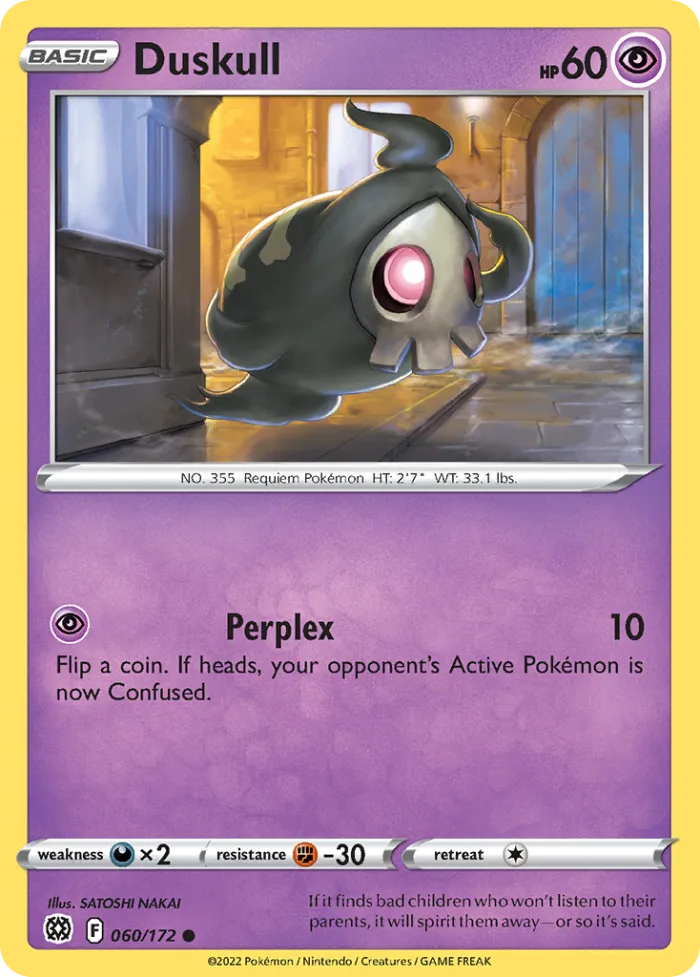 Duskull #60 Brilliant Stars Pokemon card