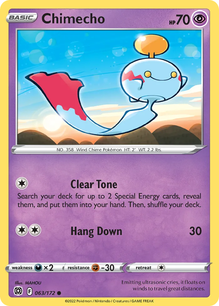 Chimecho #63 Brilliant Stars Pokemon card