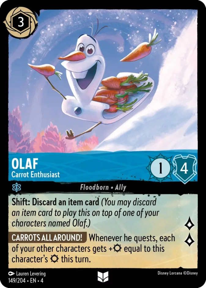 Olaf #149 Ursula's Return Disney Lorcana card