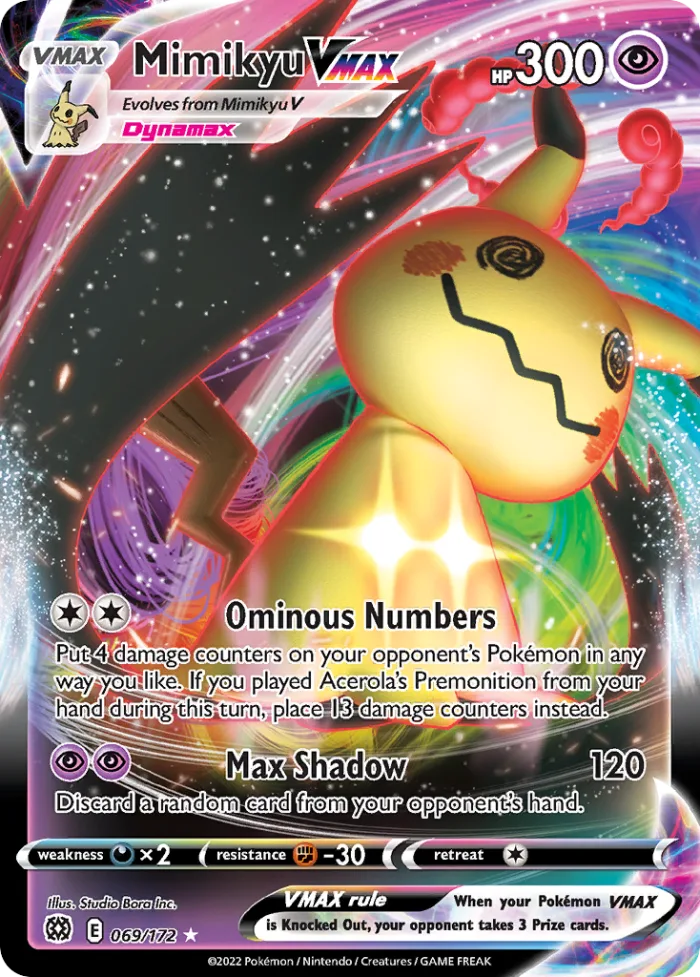 Mimikyu VMAX #69 Brilliant Stars Pokemon card