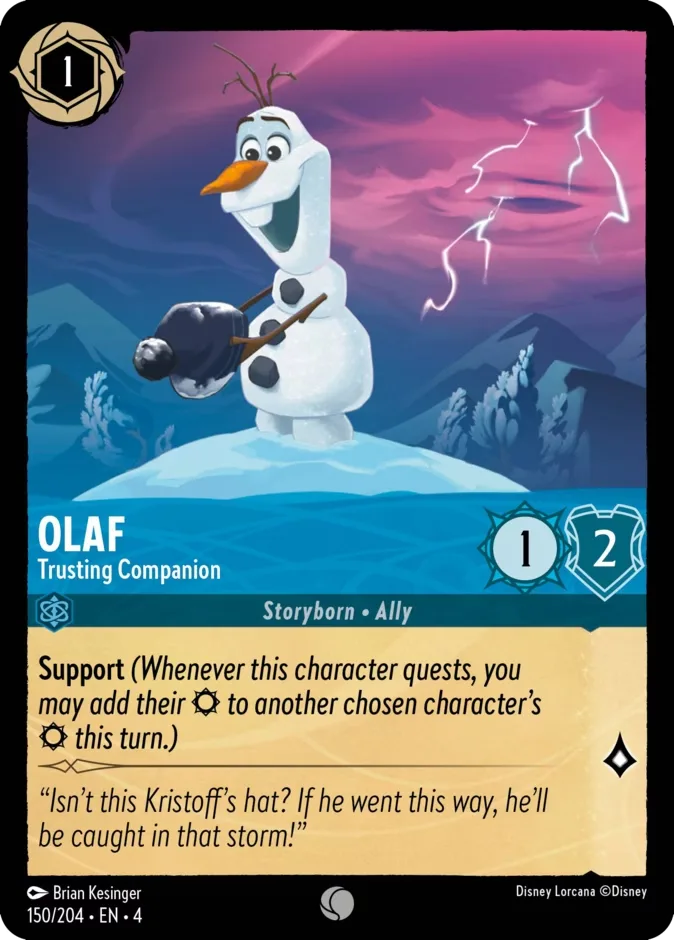 Olaf #150 Ursula's Return Disney Lorcana card