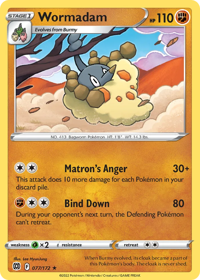 Wormadam #77 Brilliant Stars Pokemon card