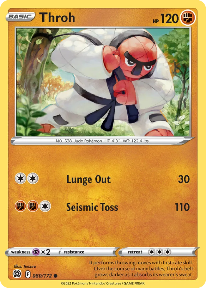 Throh #80 Brilliant Stars Pokemon card
