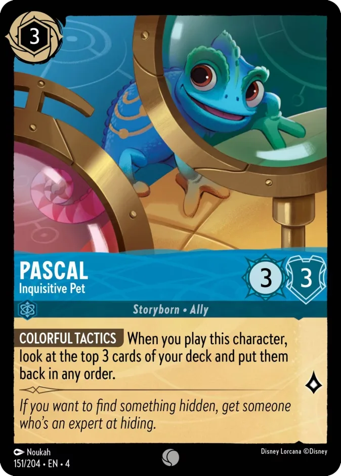 Pascal #151 Ursula's Return Disney Lorcana card