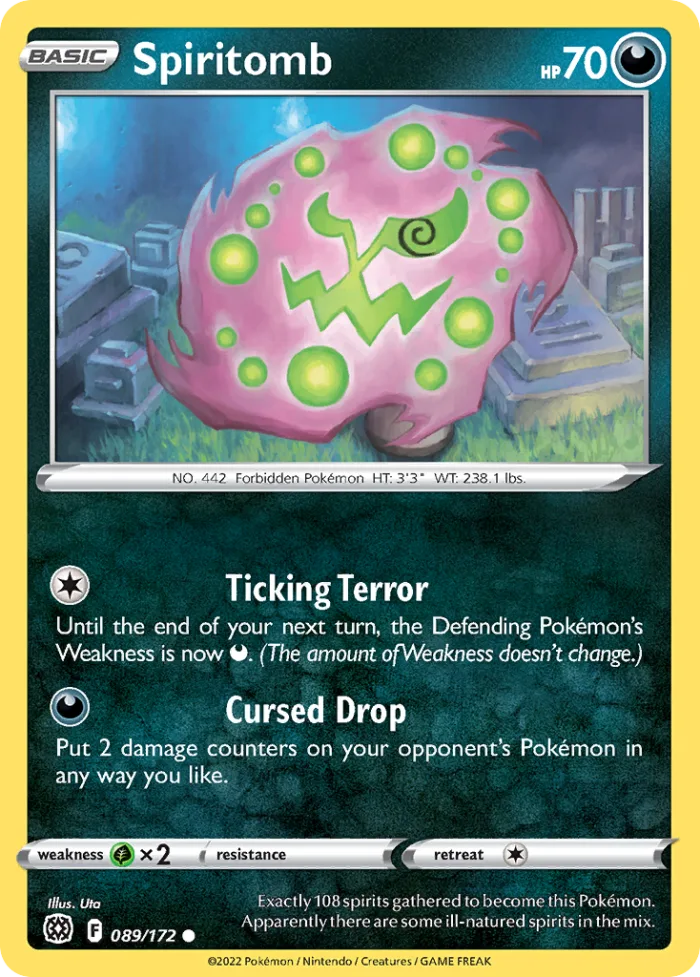 Spiritomb #89 Brilliant Stars Pokemon card