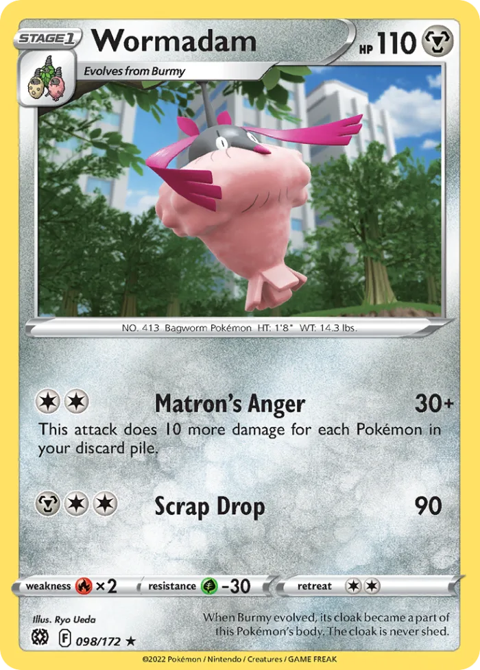Wormadam #98 Brilliant Stars Pokemon card