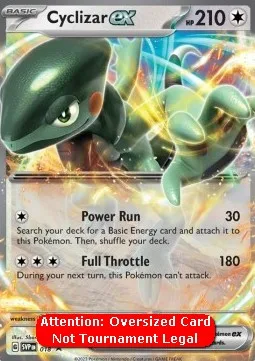 Cyclizar ex #SVP 018 Oversized SV Black Star Promos Pokemon card