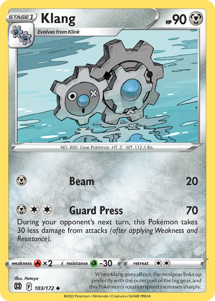 Klang #103 Brilliant Stars Pokemon card