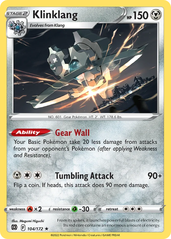 Klinklang #104 Brilliant Stars Pokemon card