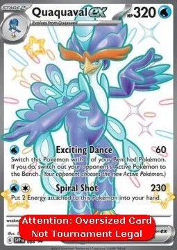 Quaquaval ex #SVP 084 Oversized SV Black Star Promos Pokemon card