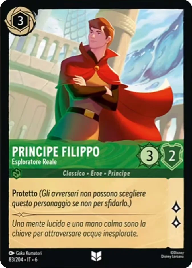 Prince Phillip #83 Azurite Sea Disney Lorcana card