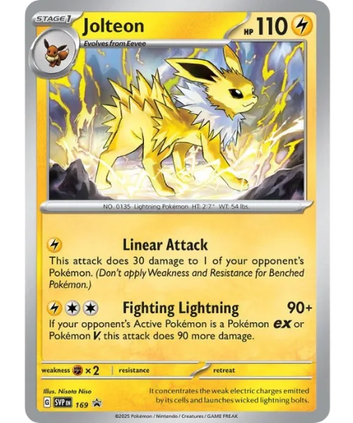 Jolteon #SVP 169 SV Black Star Promos Pokemon card