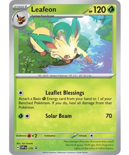 Leafeon #SVP 170 SV Black Star Promos Pokemon card