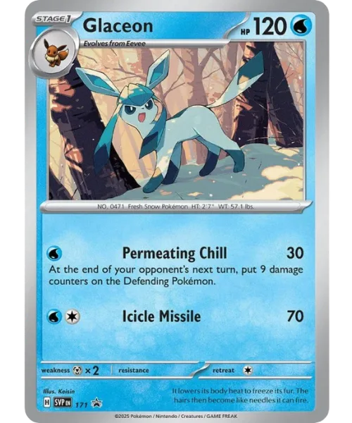 Glaceon #SVP 171 SV Black Star Promos Pokemon card