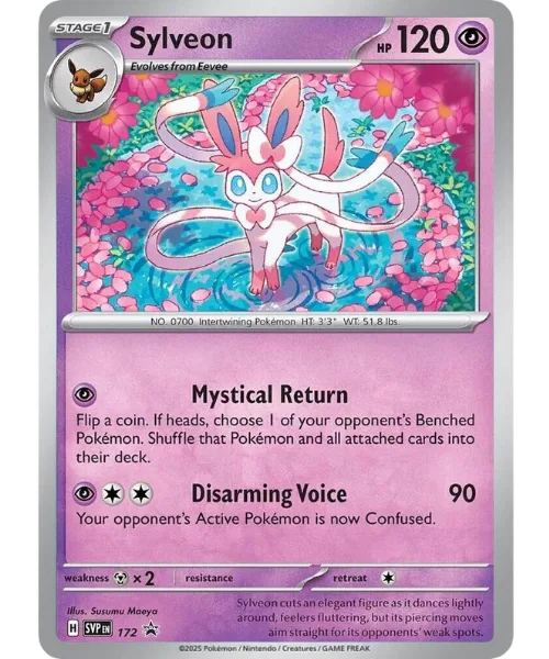 Sylveon #SVP 172 SV Black Star Promos Pokemon card