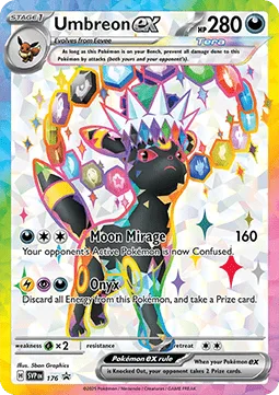 Umbreon ex #SVP 176 SV Black Star Promos Pokemon card