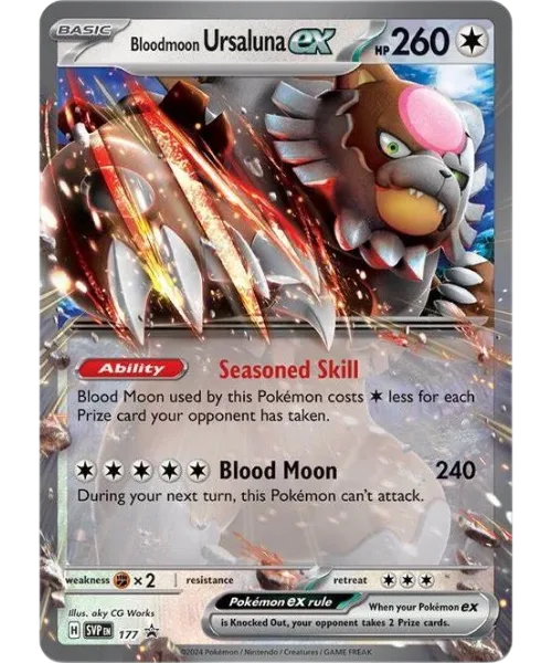 Bloodmoon Ursaluna ex #SVP 177 SV Black Star Promos Pokemon card