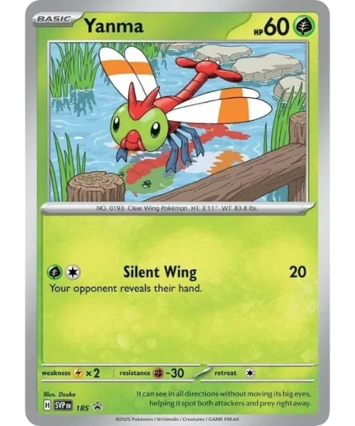 Yanma #SVP 185 SV Black Star Promos Pokemon card