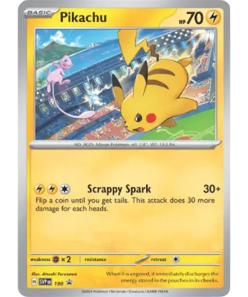 Pikachu #SVP 190 SV Black Star Promos Pokemon card