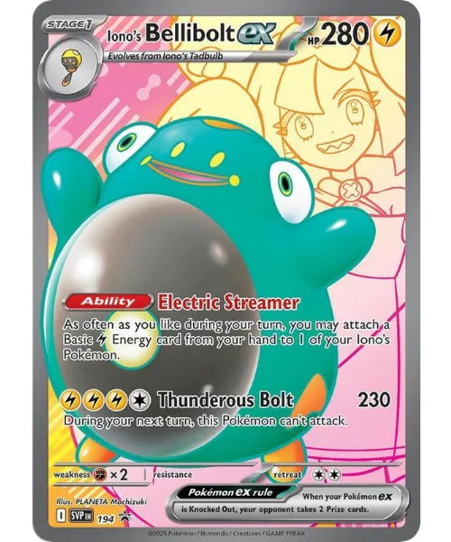Iono's Bellibolt ex #SVP 194 SV Black Star Promos Pokemon card