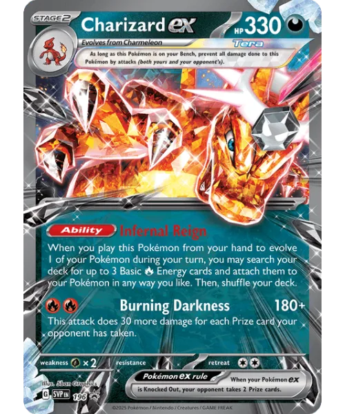 Charizard ex #SVP 196 SV Black Star Promos Pokemon card