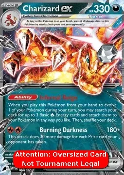 Charizard ex #SVP 196 Oversized SV Black Star Promos Pokemon card